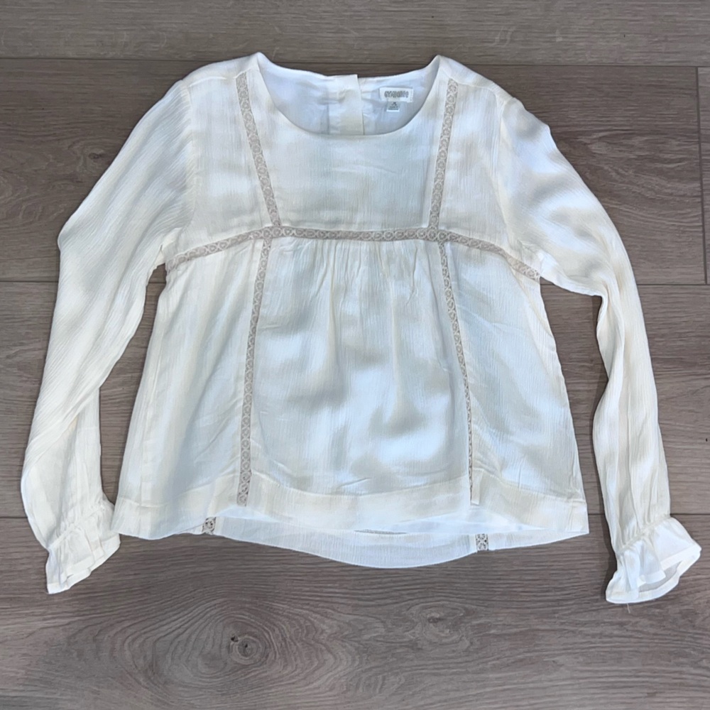 Gauzy Lace Trim Gymboree Blouse